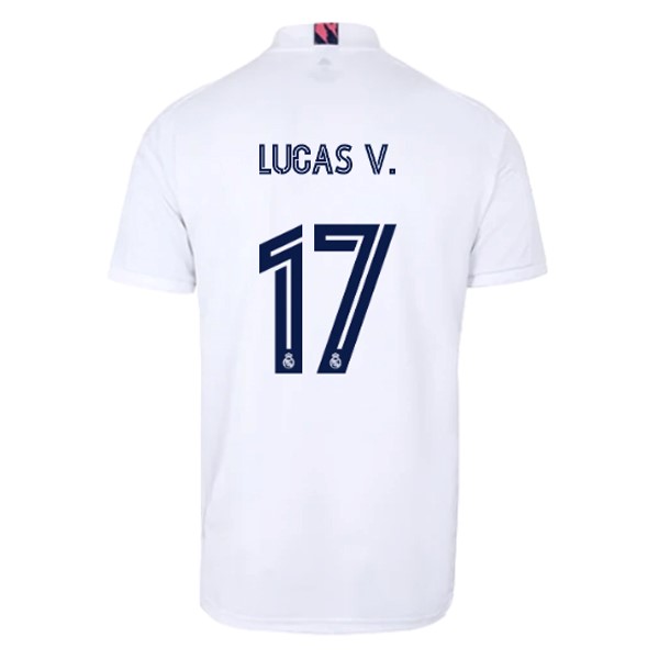 Maglia Real Madrid 1ª NO.17 Lucas V. 2020-2021 Bianco
